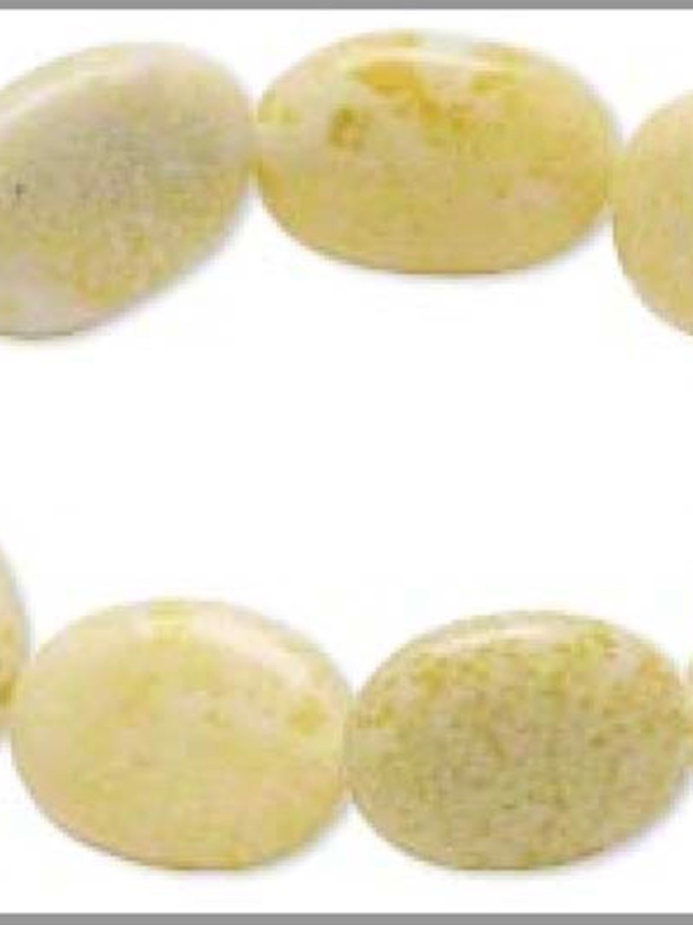 BRACELET, VERY LIGHT GREEN JASPER, 17x12 mm, 18x13 mm PUFFED OVAL, 7 INCHES,